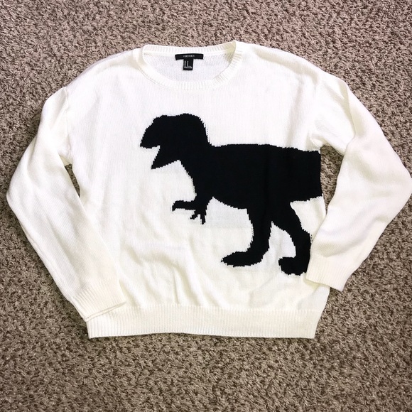 Forever 21 Sweaters - Oversized Forever 21 T-Rex Sweater